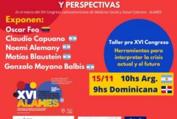 Taller PANDEMIA(S) Mercado Farmacéutico, Salud Colectiva y Perspectivas – XVI Congreso de ALAMES – 15 de noviembre