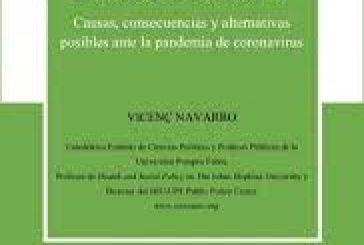 Pandemia economía y Estado del Bienestar – Vicente Navarro