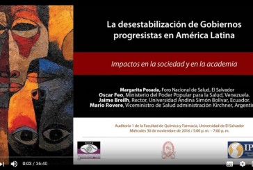La desestabilización de Gobiernos progresistas en América Latina Jaime Breilh, Ecuador