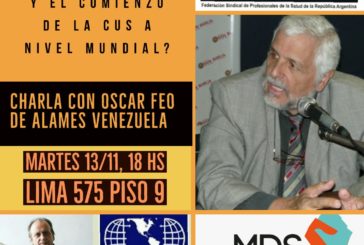 Martes 13/11 – Imperdible – Charla con Oscar Feo de Alames Venezuela