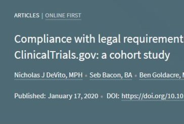 Cumplimiento del requisito legal de informar los resultados de ensayos clínicos en ClinicalTrials.gov: un estudio de cohorte