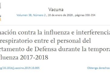 Vacunación contra la influenza e interferencia del virus respiratorio entre el personal del Departamento de Defensa durante la temporada de influenza 2017-2018