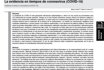 La evidencia en tiempos de coronavirus (COVID-19)