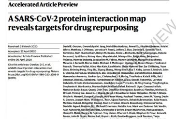 Un mapa de interacción de proteínas SARS-CoV-2 revela objetivos para la reutilización de fármacos